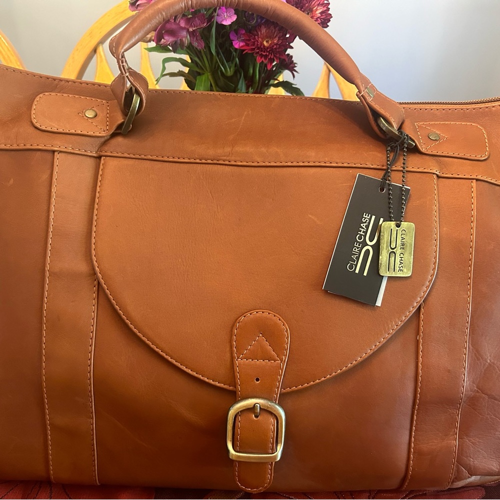 Large Claire Chase Briefcase/ Executive Leather bag